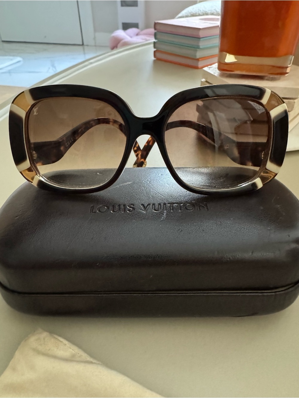 Louis Vuitton Brown Gradient Oversized Sunglasses